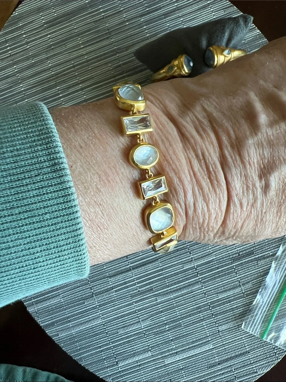 Julie Vos Gold & Crystal Bracelet - Picture 3 of 5